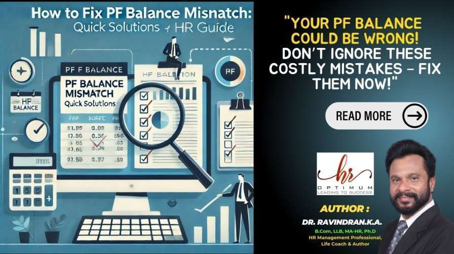how to fix PF balance mismatch